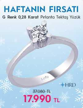 G Renk 0,28 Karat Pırlanta Tektaş Yüzük - HRD Sertifikalı (Haftanın Fırsatı - Son Gün 7 Aralık Pazar)