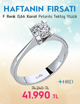 G Renk 0,67 Karat Pırlanta Tektaş Yüzük - HRD Sertifikalı (Haftanın Fırsatı - Son Gün 17 Ağustos Pazar)