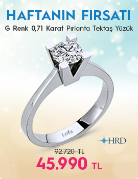 G Renk 0,71 Karat Pırlanta Tektaş Yüzük - HRD Sertifikalı (Haftanın Fırsatı - Son Gün 22 Haziran Pazar)