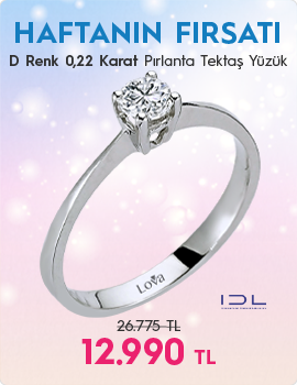 D Renk 0,22 Karat Pırlanta Tektaş Yüzük - IDL Sertifikalı (Haftanın Fırsatı - Son Gün 23 Kasım Pazar)
