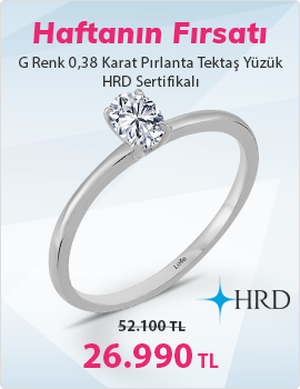 G Renk 0,38 Karat Oval Kesim Pırlanta Tektaş Yüzük - HRD Sertifikalı - Son Gün 26 Nisan Pazar)