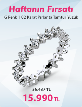 1,02 Karat Pırlanta Tamtur Yüzük
 (Haftanın Fırsatı - Son Gün 1 Ekim Pazar)