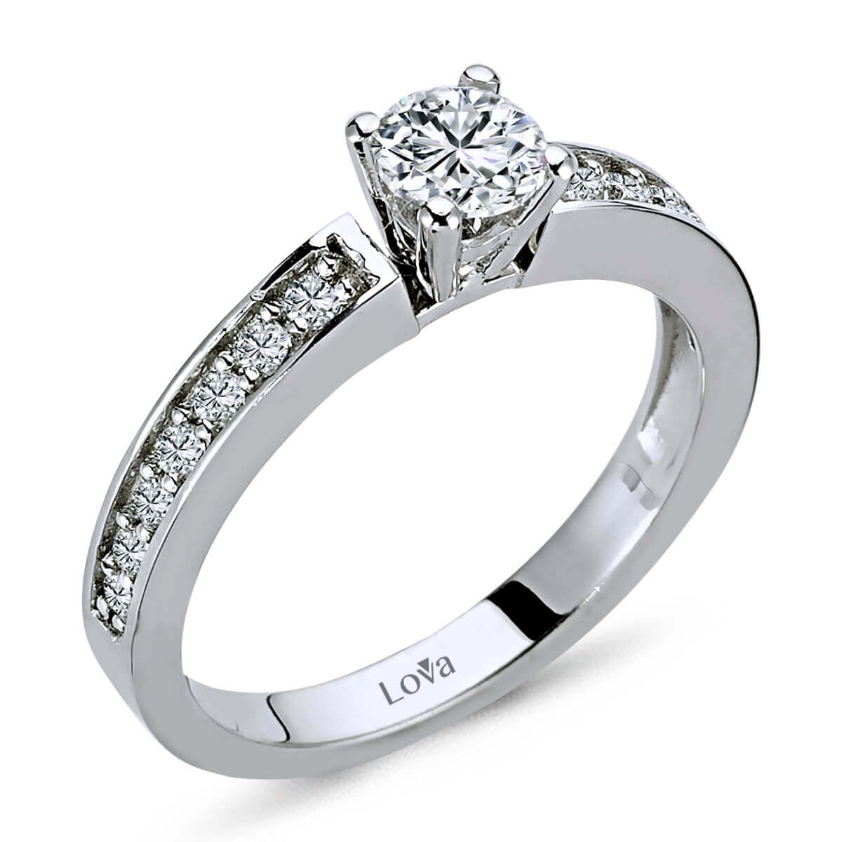 Toplam 0,65 Karat Pırlanta Tektaş Yüzük 1010066 Lova