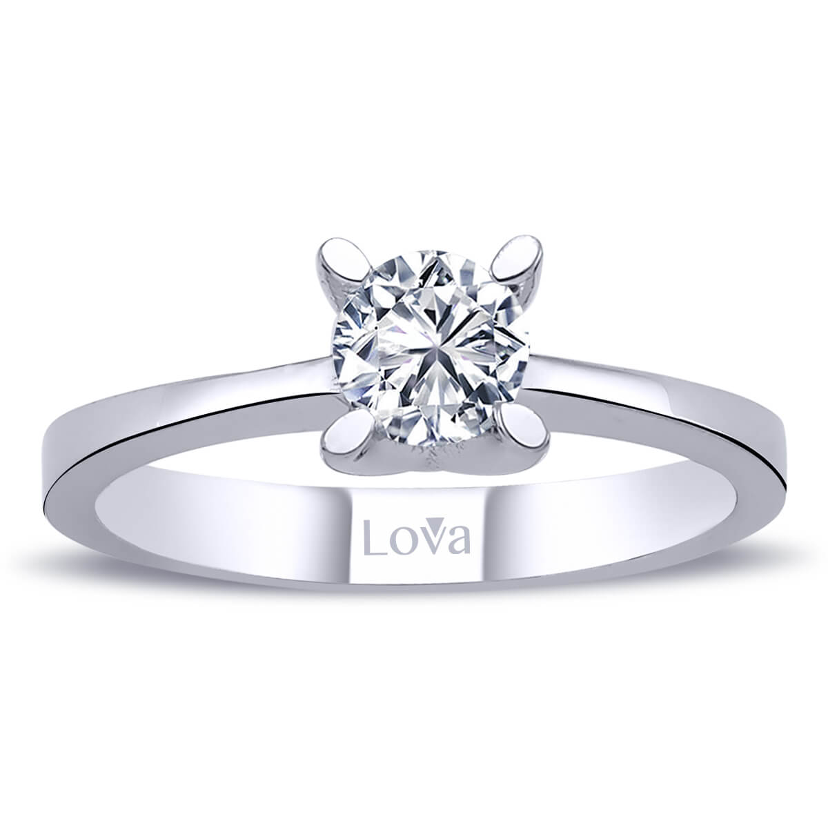 0,51 Karat Pırlanta Tektaş Yüzük 1020255 Lova Pırlanta